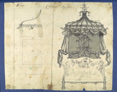 Chinese Sopha -Sofa-, in Chippendale Drawings, Vol. I MET DP104167