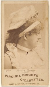 Card 420, Louisa Searle, from the Actors and Actresses series (N45, Type 1) for Virginia Brights Cigarettes MET DP830581