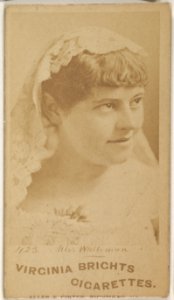 Card 423, Miss Whiteman, from the Actors and Actresses series (N45, Type 1) for Virginia Brights Cigarettes MET DP830562
