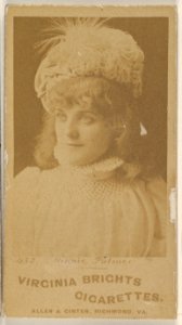 Card 432, Minnie Palmer, from the Actors and Actresses series (N45, Type 1) for Virginia Brights Cigarettes MET DP830499