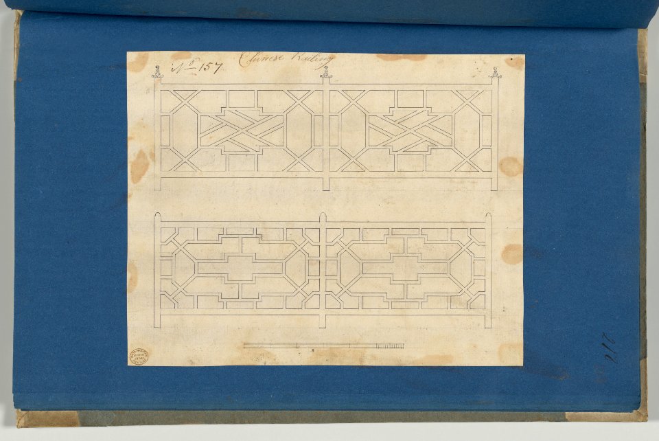 Chinese Railing, from Chippendale Drawings, Vol. II MET DP-14176-104