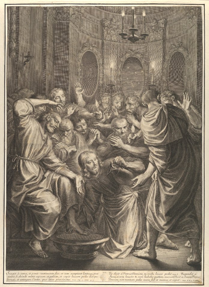 Christ Washing the Feet of His Disciples, from The Passion of Christ, plate 4 MET DP835973