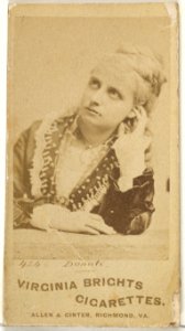 Card 424, Donati, from the Actors and Actresses series (N45, Type 1) for Virginia Brights Cigarettes MET DP830128