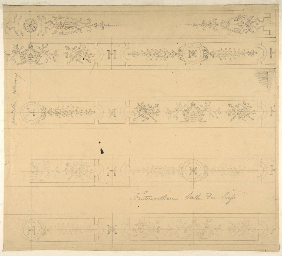Ceiling Design for the "Salle des Cerfs", Fontainebleau MET DP811111
