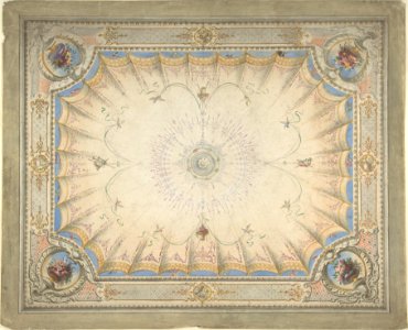 Ceiling Design for the Boudoir, Ardgowan MET DP805901