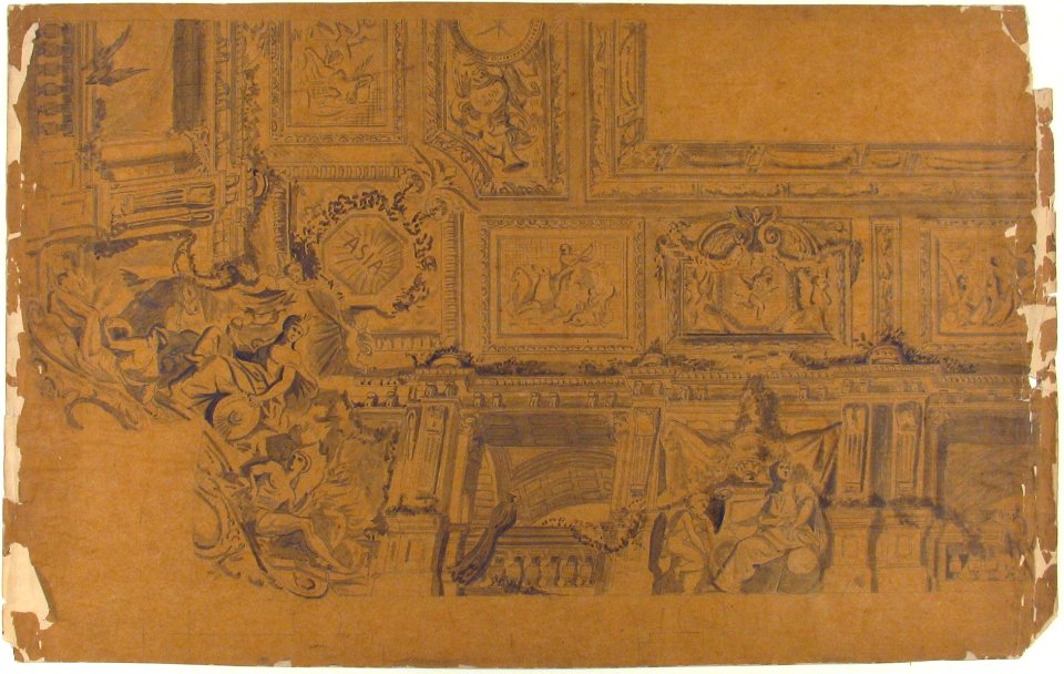 Ceiling and Cove Designs, Hôtel Rothschild, Vienna MET 67.827.119