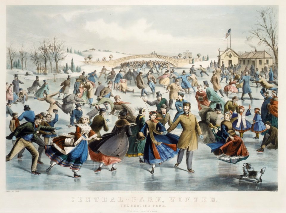 Central Park, Winter – The Skating Pond MET DR181