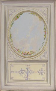 Ceiling Design for the "Petit Salon" of the Duchess of Newcastle, Hôtel Hope MET 67.827.144
