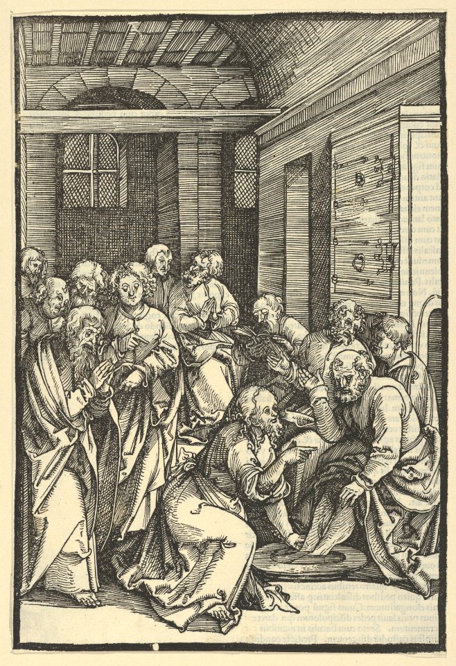 Christ Washing Saint Peter's Feet, from Speculum passionis domini nostri Ihesu Christi MET DP848951