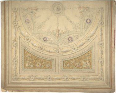 Ceiling Design, Half of a Circle MET DP806291