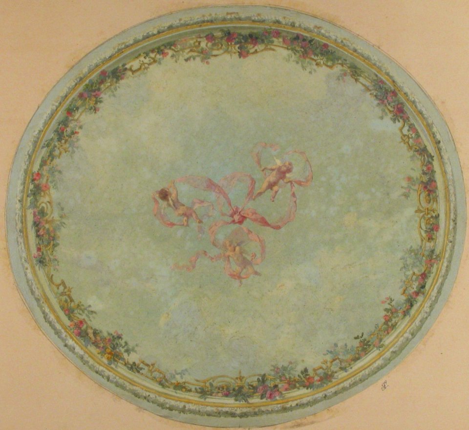 Ceiling Design for the Pless Chateau, Silesia MET 67.827.149