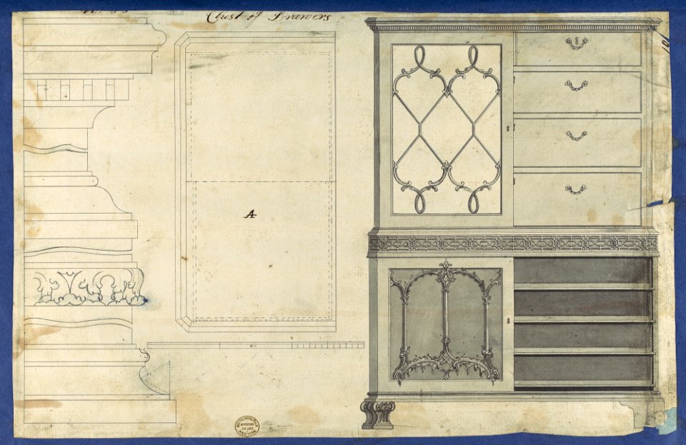 Chest of Drawers, from Chippendale Drawings, Vol. II MET DP118228