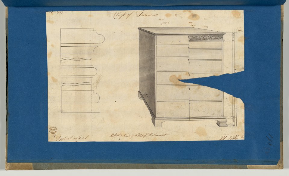Chest of Drawers, from Chippendale Drawings, Vol. II MET DP-14176-082