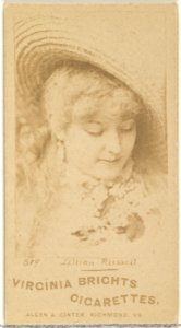 Card 319, Lillian Russell, from the Actors and Actresses series (N45, Type 1) for Virginia Brights Cigarettes MET DP829911
