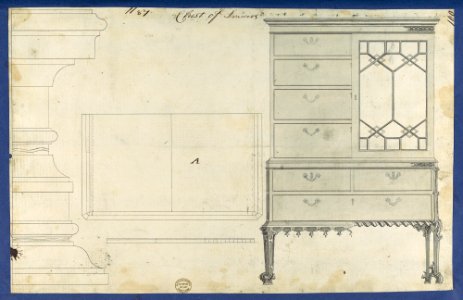 Chest of Drawers, from Chippendale Drawings, Vol. II MET DP118229