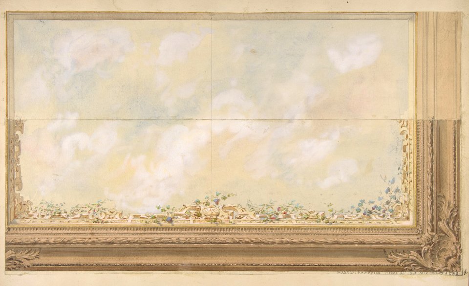Ceiling Design for the Dining Room of the Duke d'Albe, Madrid MET DP811095