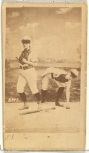 Card 5, from the Girl Baseball Players series (N48, Type 1) for Virginia Brights Cigarettes MET DP827386