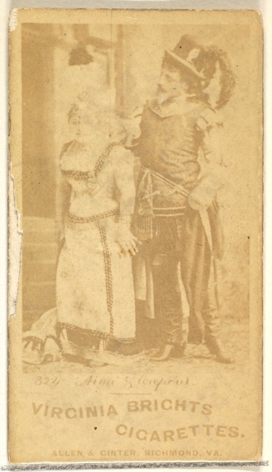 Card 324, Aimi Gloryprint, from the Actors and Actresses series (N45, Type 1) for Virginia Brights Cigarettes MET DP829614