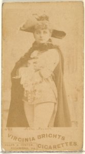 Card 495, Leila Farrell, from the Actors and Actresses series (N45, Type 1) for Virginia Brights Cigarettes MET DP829590