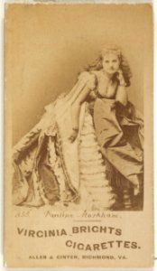 Card 333, Pauline Markham, from the Actors and Actresses series (N45, Type 1) for Virginia Brights Cigarettes MET DP829645