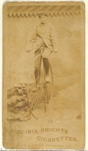 Card 35, from the Girl Cyclists series (N49) for Virginia Brights Cigarettes MET DP831755