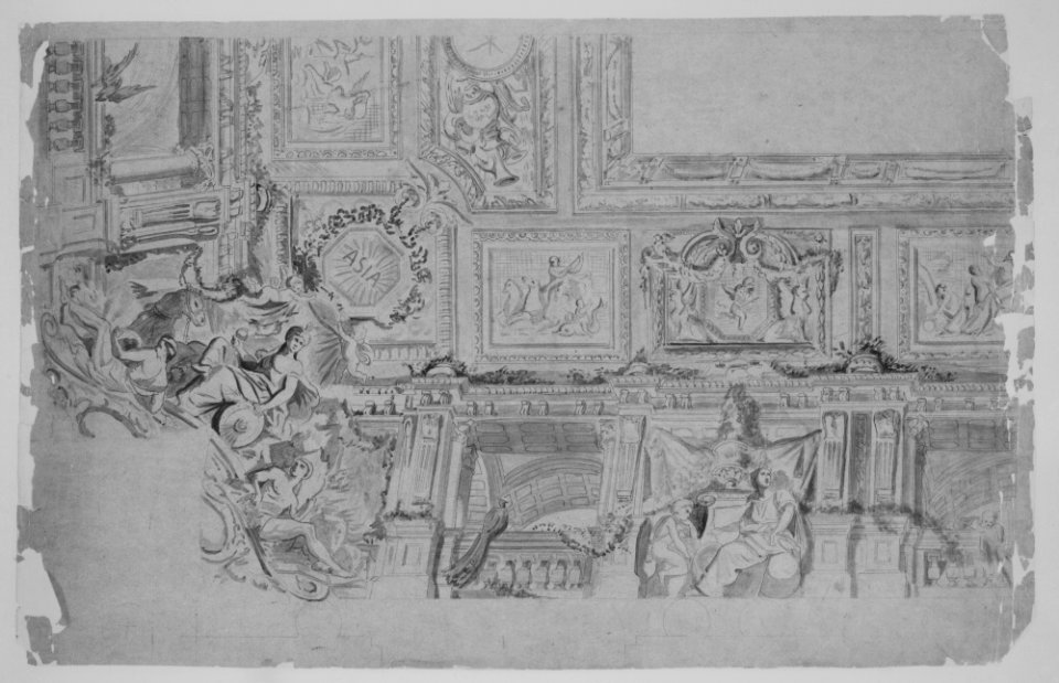 Ceiling and Cove Designs, Hôtel Rothschild, Vienna MET MM76915