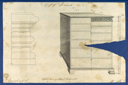 Chest of Drawers, from Chippendale Drawings, Vol. II MET DP118231