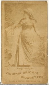 Card 277, Sophie Gyre, from the Actors and Actresses series (N45, Type 1) for Virginia Brights Cigarettes MET DP829624