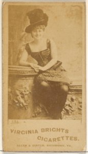 Card 336, from the Actors and Actresses series (N45, Type 5) for Virginia Brights Cigarettes MET DP830644