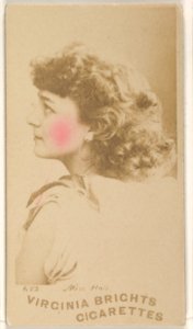 Card 682, Miss Hall, from the Actors and Actresses series (N45, Type 1) for Virginia Brights Cigarettes MET DP830456