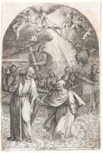 Christ Walking on Water, Holding the Hand of St. Peter (Second Composition), from Les Tableaux de Rome, Les Eglises Jubilaires (The Paintings of Rome, The Churches Jubilee), plate 9 MET DP875700