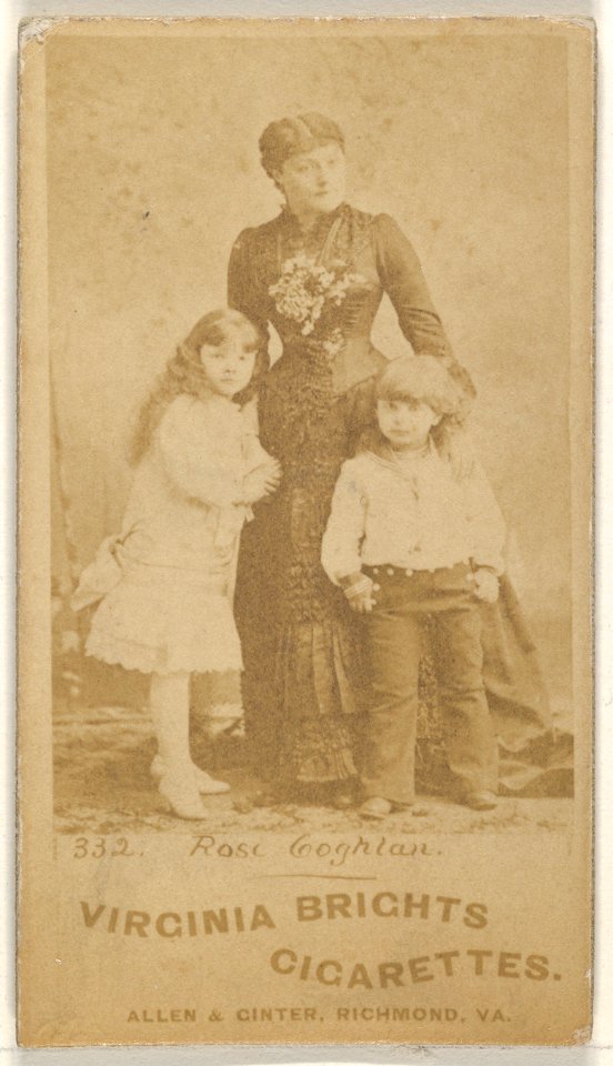 Card 332, Rose Coghlan, from the Actors and Actresses series (N45, Type 1) for Virginia Brights Cigarettes MET DP830424