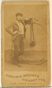 Card 36, from the Girl Cyclists series (N49) for Virginia Brights Cigarettes MET DP831756
