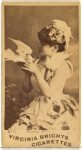 Card 679, Fanny Rice, from the Actors and Actresses series (N45, Type 1) for Virginia Brights Cigarettes MET DP829876