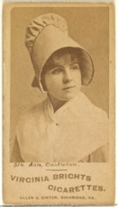 Card 314, Kate Castleton, from the Actors and Actresses series (N45, Type 1) for Virginia Brights Cigarettes MET DP829362