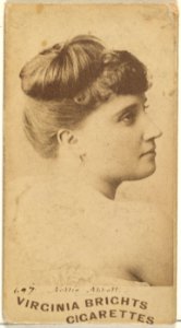 Card 697, Nellie Abbott, from the Actors and Actresses series (N45, Type 1) for Virginia Brights Cigarettes MET DP828860