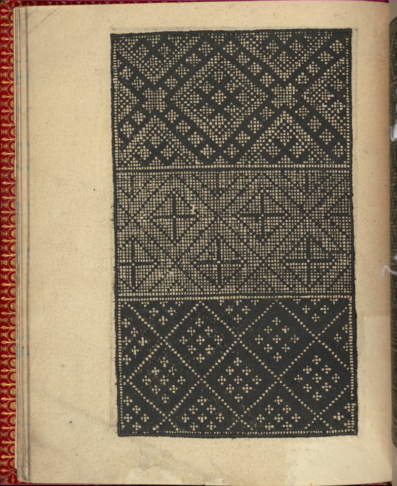 Ce est ung tractat de la noble art de leguille ascavoir ouvraiges de spaigne... page 9 (verso) MET DP355621