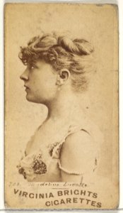 Card 703, Madeline Lucalle, from the Actors and Actresses series (N45, Type 1) for Virginia Brights Cigarettes MET DP829659