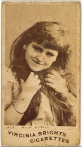 Card 693, Lulu Lateen, from the Actors and Actresses series (N45, Type 1) for Virginia Brights Cigarettes MET DP829795