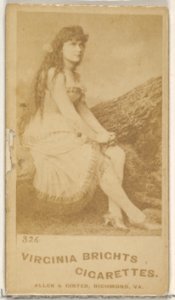 Card 326, from the Actors and Actresses series (N45, Type 5) for Virginia Brights Cigarettes MET DP830642