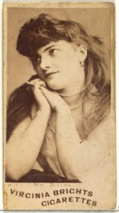 Card 672, Miss Morgan, from the Actors and Actresses series (N45, Type 1) for Virginia Brights Cigarettes MET DP829931