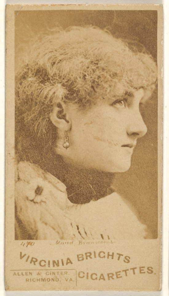 Card 470, Maud Branscombe, from the Actors and Actresses series (N45, Type 1) for Virginia Brights Cigarettes MET DP830418