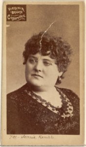 Card 701, Jennie Kemble, from the Actors and Actresses series (N45, Type 2) for Virginia Brights Cigarettes MET DP830956