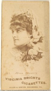 Card 263, Alma Stanley, from the Actors and Actresses series (N45, Type 1) for Virginia Brights Cigarettes MET DP830019