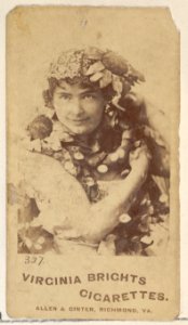 Card 327, from the Actors and Actresses series (N45, Type 5) for Virginia Brights Cigarettes MET DP830618