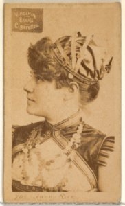 Card 705, Fanny Rice, from the Actors and Actresses series (N45, Type 2) for Virginia Brights Cigarettes MET DP830985