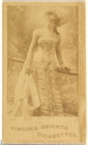 Card 346, Kate Forsyth, from the Actors and Actresses series (N45, Type 1) for Virginia Brights Cigarettes MET DP829596