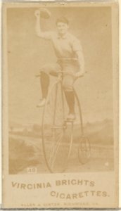 Card 48, from the Girl Cyclists series (N49) for Virginia Brights Cigarettes MET DP831766