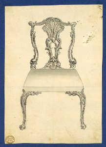 Chair, in Chippendale Drawings, Vol. I MET DP104147
