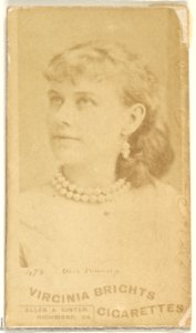 Card 478, Miss Pomeroy, from the Actors and Actresses series (N45, Type 1) for Virginia Brights Cigarettes MET DP829856